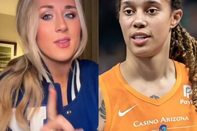 Riley Gaines laid into Brittney Griner for kneeling during the National Anthem. “You don’t have to sing or anything, but you need to show some respect for the country that saved you from a Russian Gulag” /d